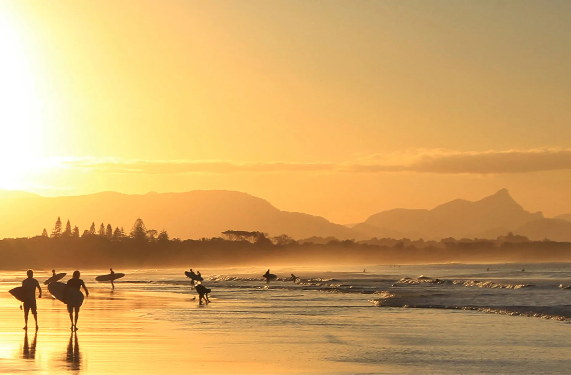 Byron bay sunset