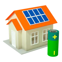House with a battery