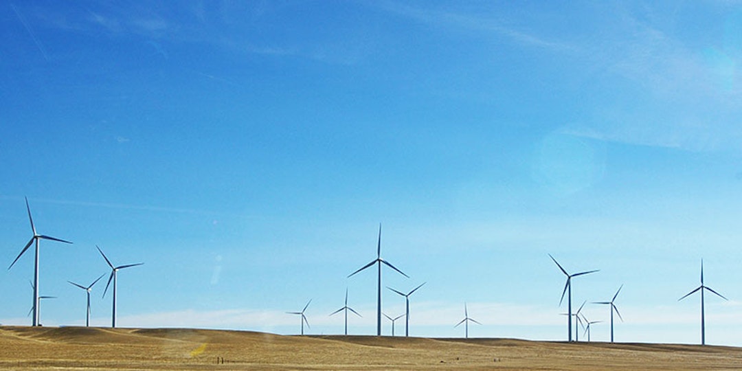 ararat windfarm 15 wind turbines in distance