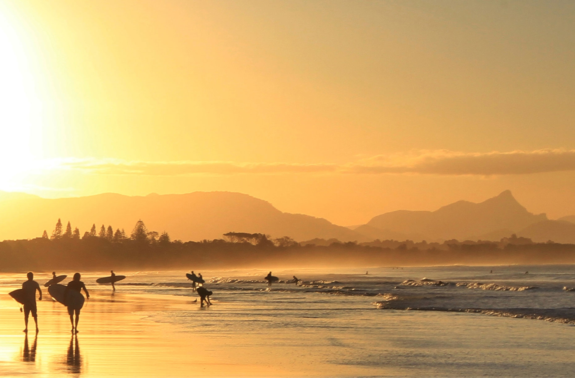 Byron bay sunset